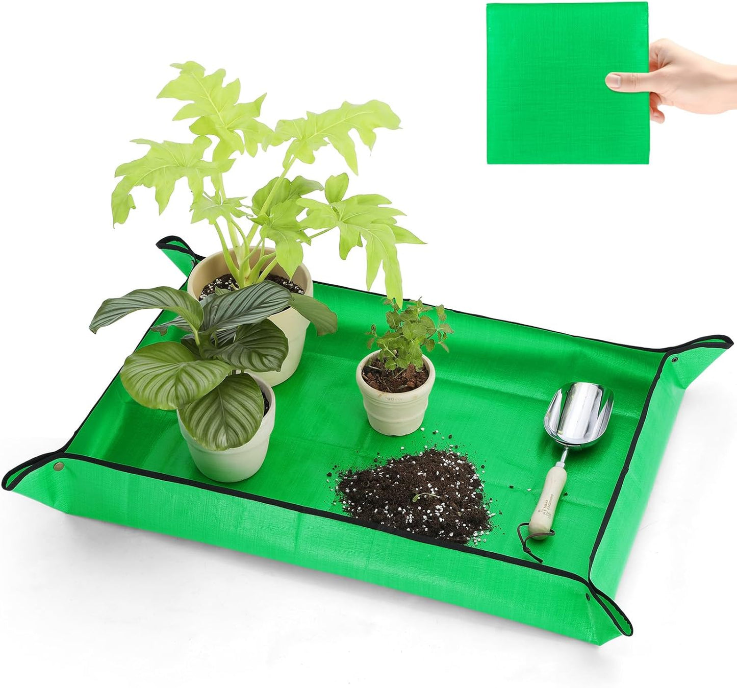 Waterproof Repotting Mat Super Thick for Potting Soil & Mix 26.8"x26.8"
