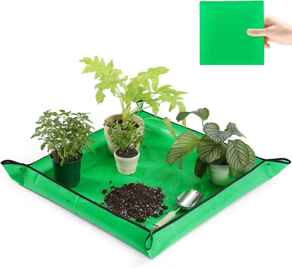 Waterproof Repotting Mat Super Thick for Potting Soil & Mix 26.8"x26.8"