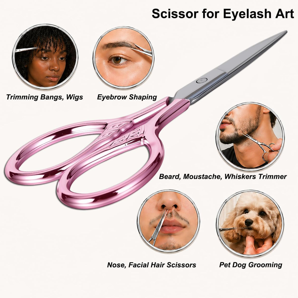Small Precision Scissors, 3.5in Beauty Grooming Kit