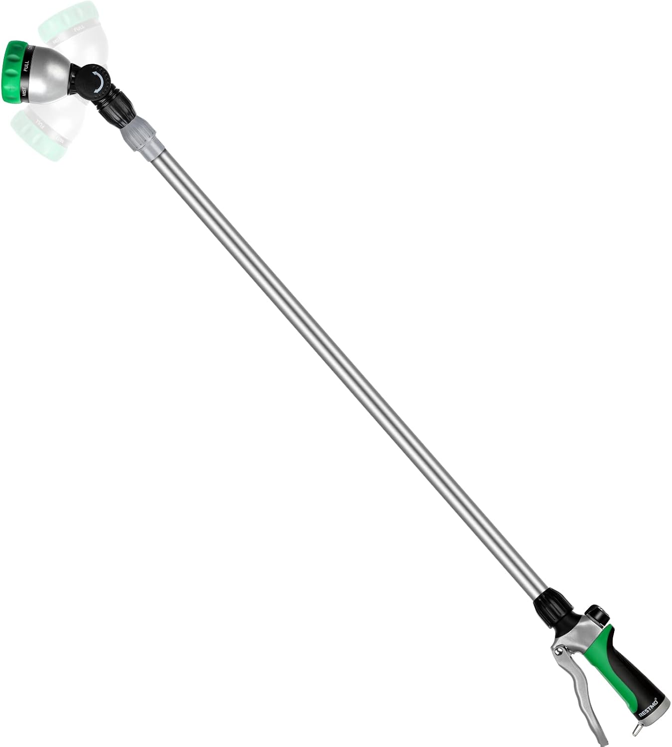 Long Telescopic Watering Wand for Garden Hose, 36”-60” Garden Wand