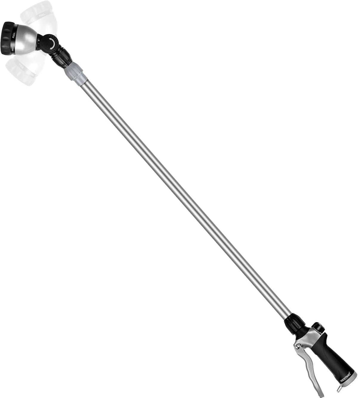 Long Telescopic Watering Wand for Garden Hose, 36”-60” Garden Wand