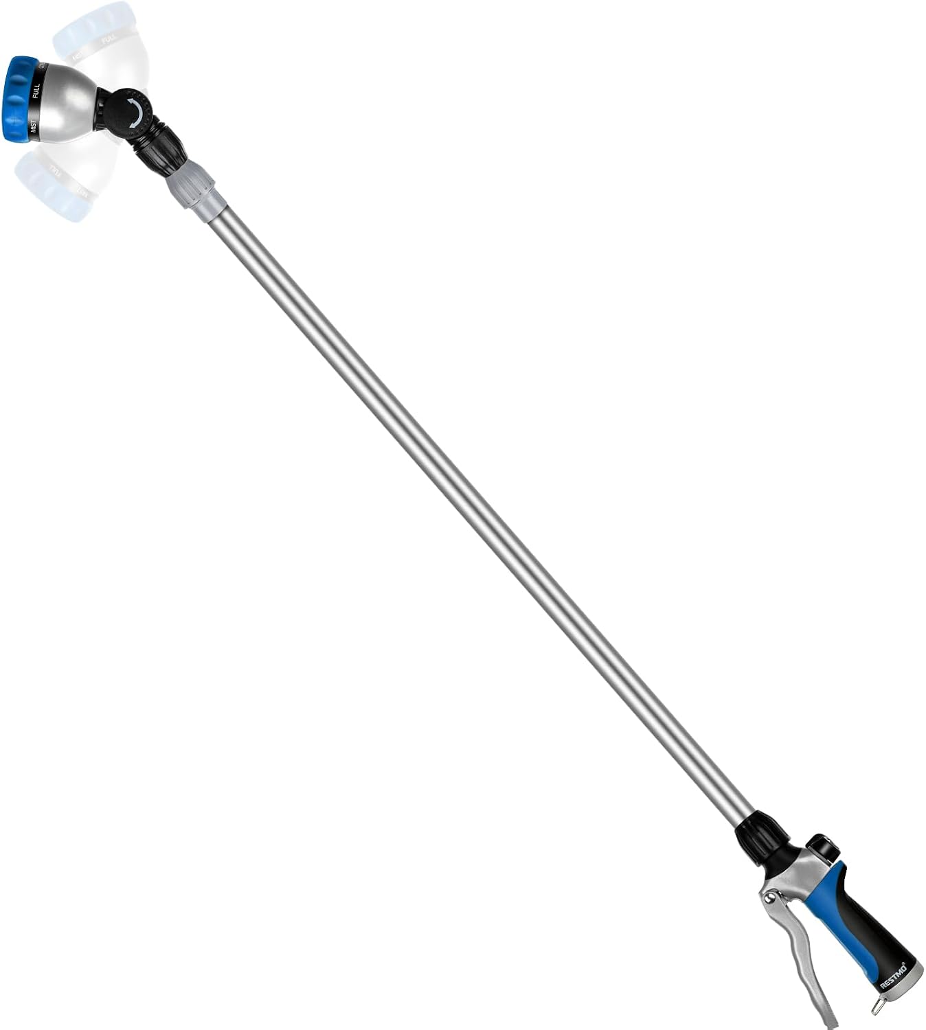 Long Telescopic Watering Wand for Garden Hose, 36”-60” Garden Wand