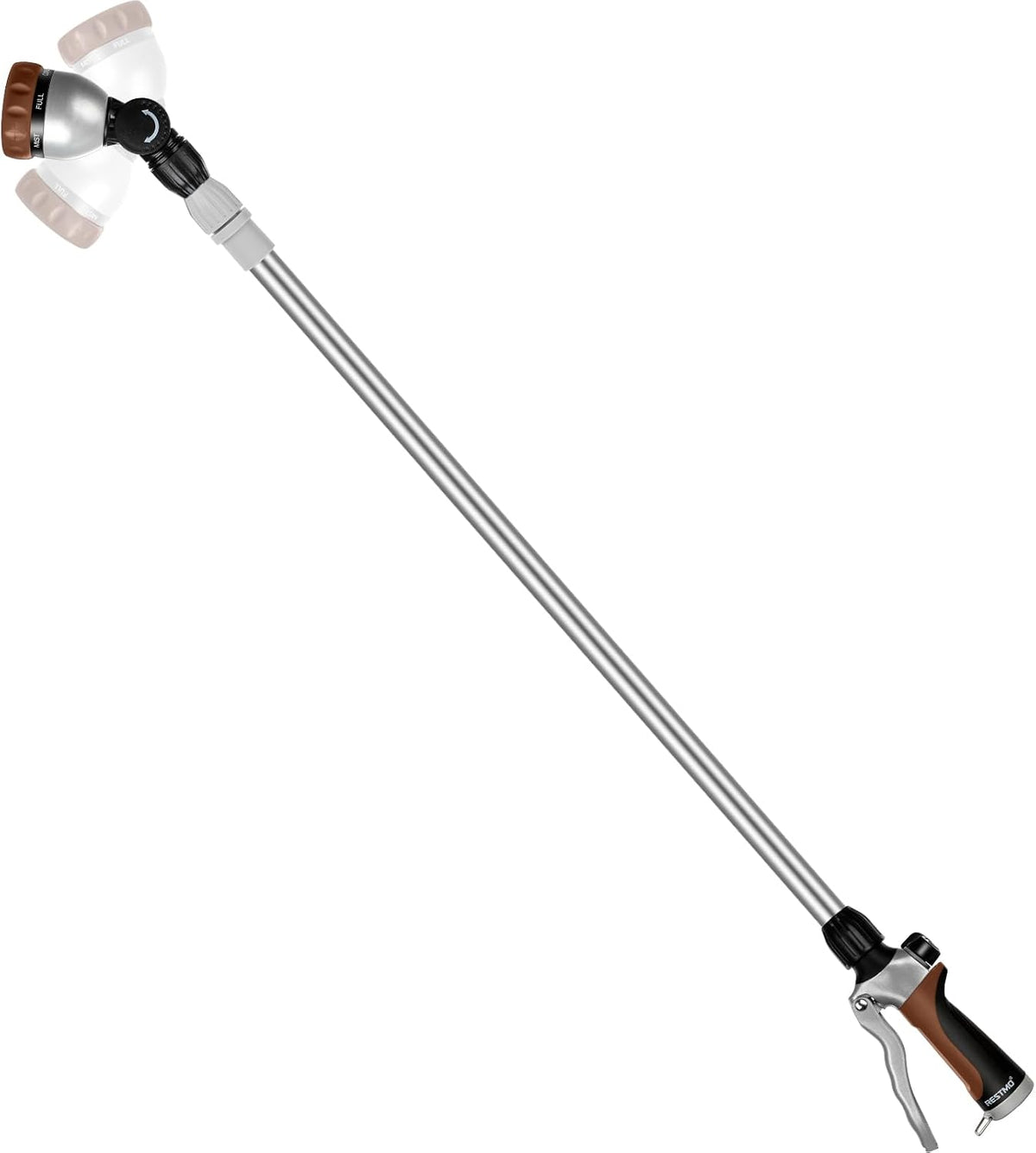 Long Telescopic Watering Wand for Garden Hose, 36”-60” Garden Wand