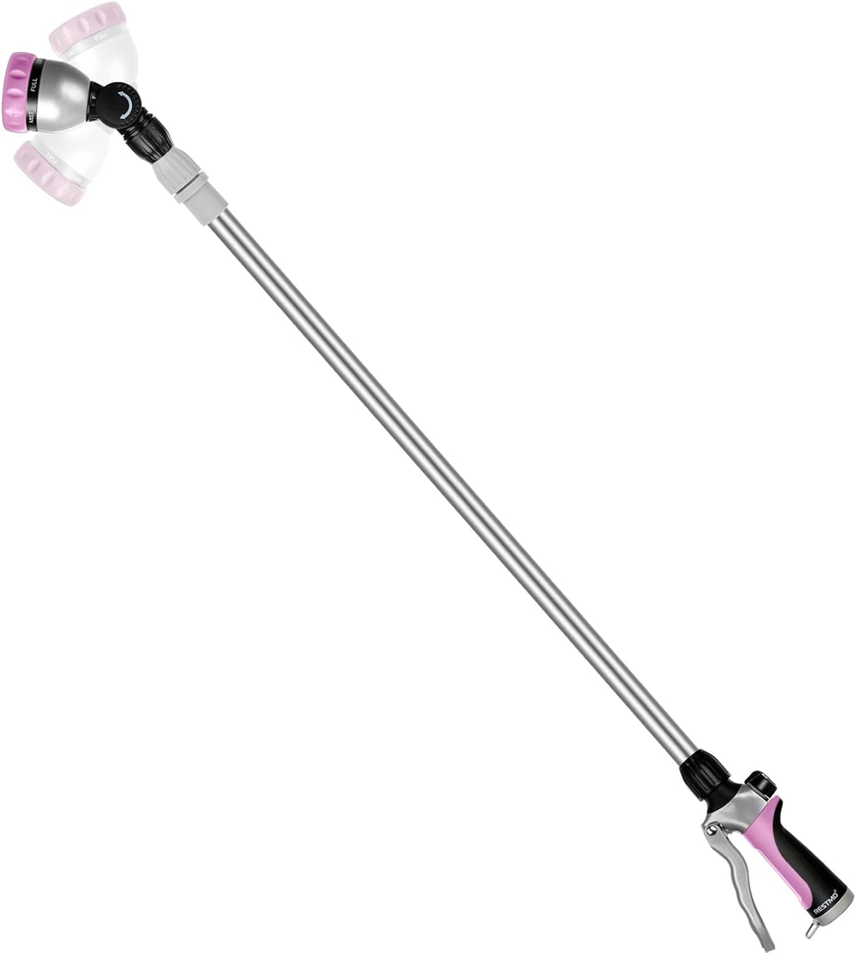 Long Telescopic Watering Wand for Garden Hose, 36”-60” Garden Wand