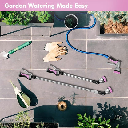 Long Telescopic Watering Wand for Garden Hose, 36”-60” Garden Wand