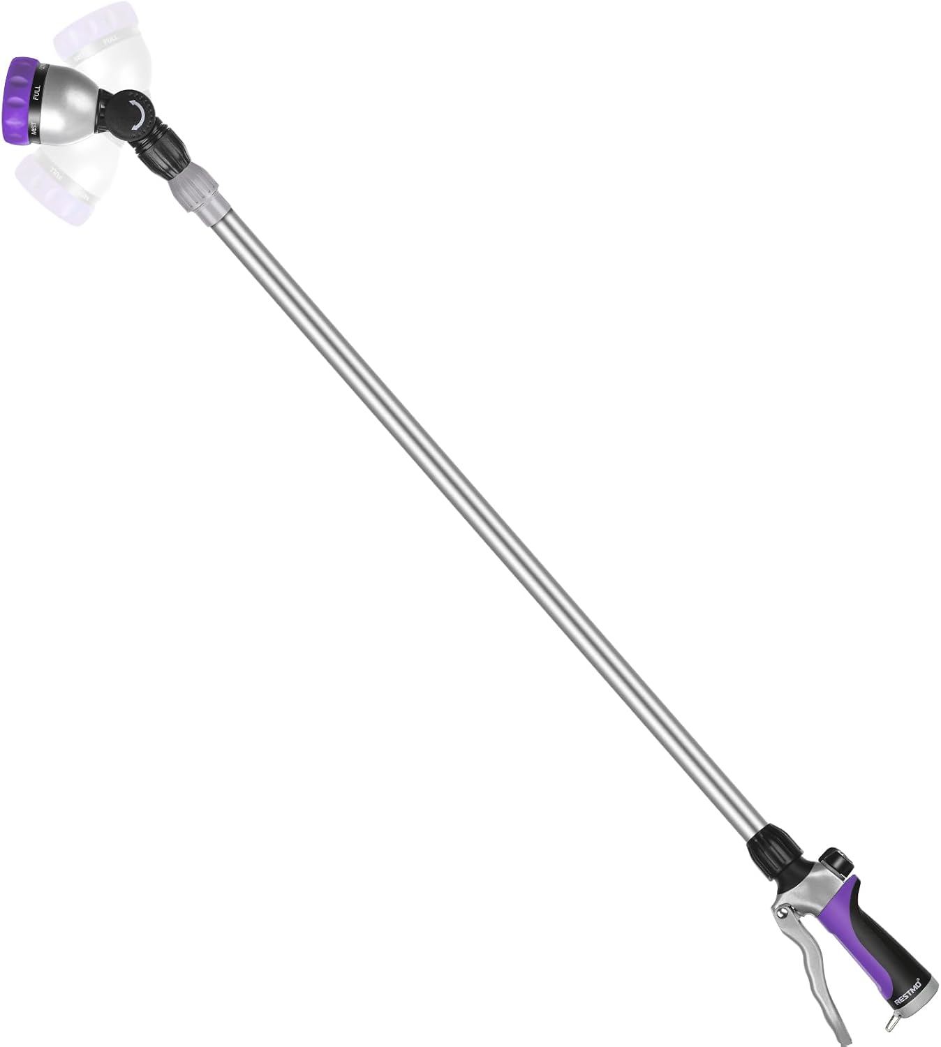 Long Telescopic Watering Wand for Garden Hose, 36”-60” Garden Wand
