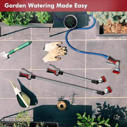 Long Telescopic Watering Wand for Garden Hose, 36”-60” Garden Wand