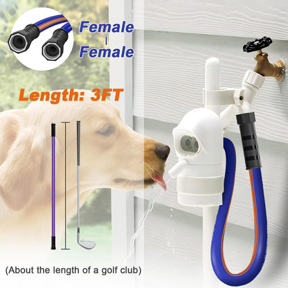 short hose 3 ft x 5/8", Female to Female Hose, Hose Reel Leader Hose, short water hose with Swivel Handle