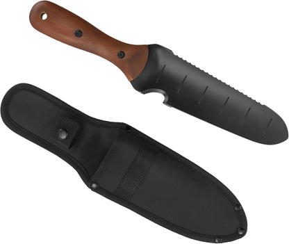 7 Inch Hori Hori Garden Knife with Knitted Storage Bag