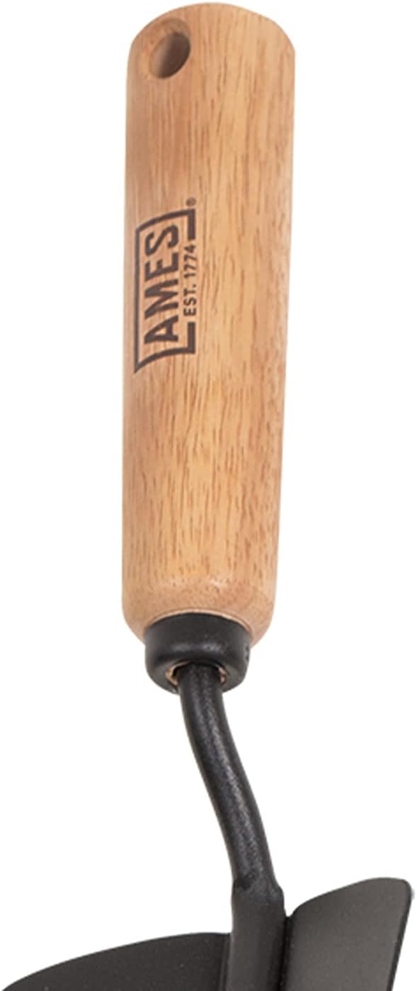 2447000 Tempered Steel Hand Weeder with Wood Handle, 12-Inch
