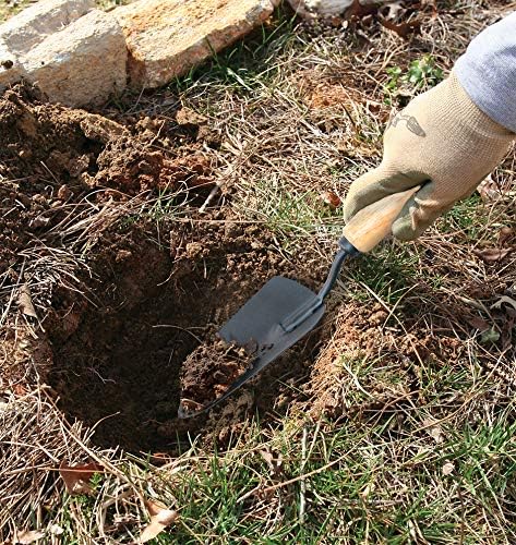 2447000 Tempered Steel Hand Weeder with Wood Handle, 12-Inch