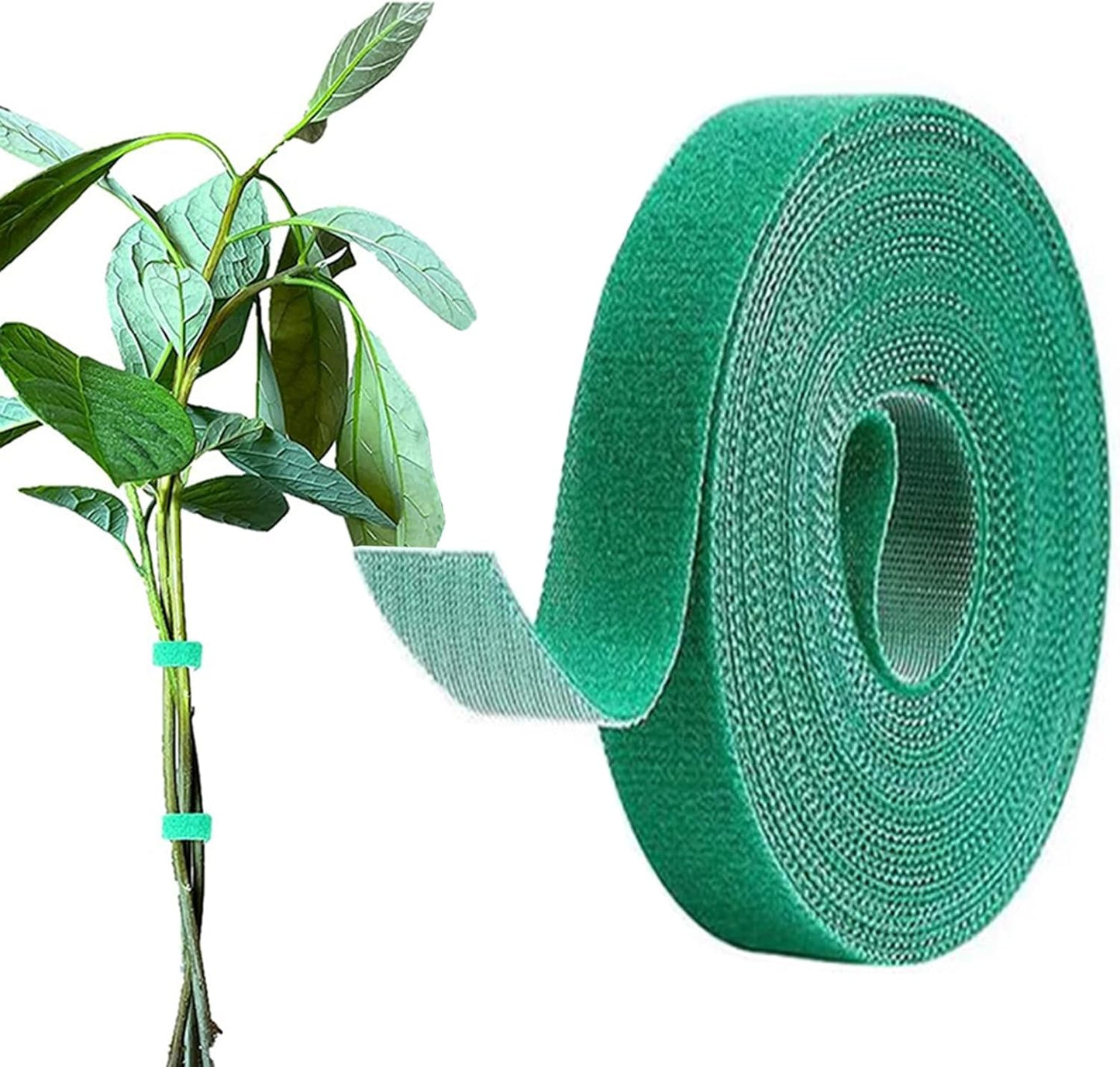 Plant Tape Garden Tape, Plant Ties Tape Garden Ties For Climbing Plants Adjustable Garden Tape For Plants Outside Plant Supports For Growing Reusable Green Garden Plant Tomato Tape (33ft X 1/2inch)