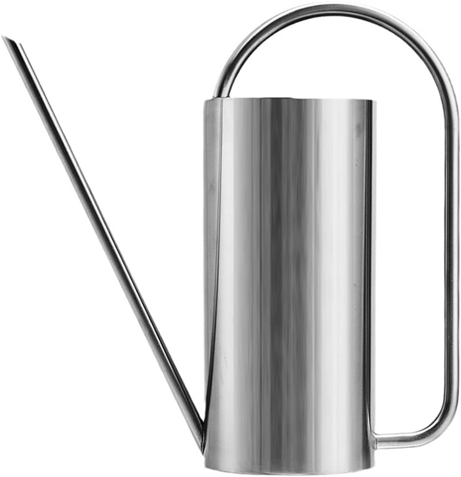 Watering Can Outdoor, 50 oz/1.5L Watering Can with Long Spout and Handle, Stainless Steel Garden Watering Pot for Outdoor and Indoor Plants