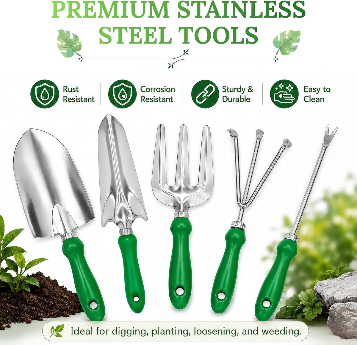 11-Piece Gardening Tool Set – Garden Kit with Tote Bag, Apron & Accessories, Perfect Gardening Gifts for Women, Moms, and Beginners