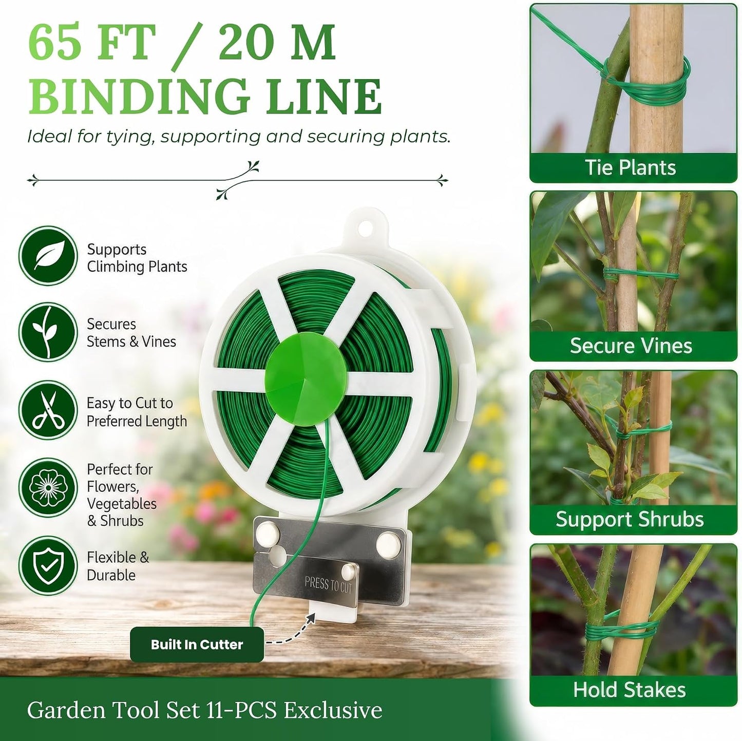 11-Piece Gardening Tool Set – Garden Kit with Tote Bag, Apron & Accessories, Perfect Gardening Gifts for Women, Moms, and Beginners