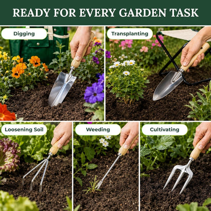 11-Piece Gardening Tool Set – Garden Kit with Tote Bag, Apron & Accessories, Perfect Gardening Gifts for Women, Moms, and Beginners