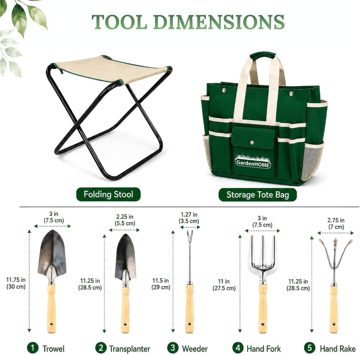 11-Piece Gardening Tool Set – Garden Kit with Tote Bag, Apron & Accessories, Perfect Gardening Gifts for Women, Moms, and Beginners