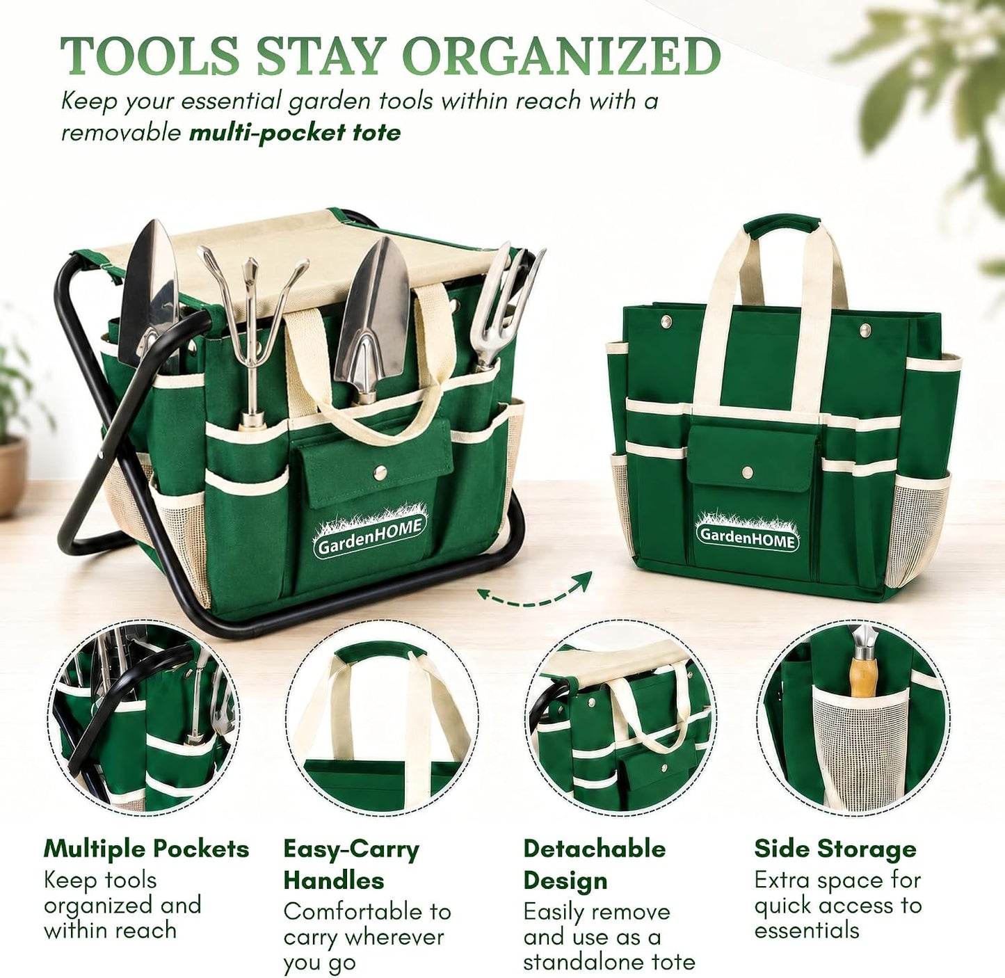 11-Piece Gardening Tool Set – Garden Kit with Tote Bag, Apron & Accessories, Perfect Gardening Gifts for Women, Moms, and Beginners