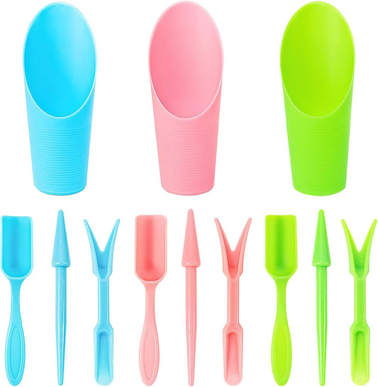 12PCS Plastic Soil Scoop for Indoor Plants, Succulent Garden Tool
