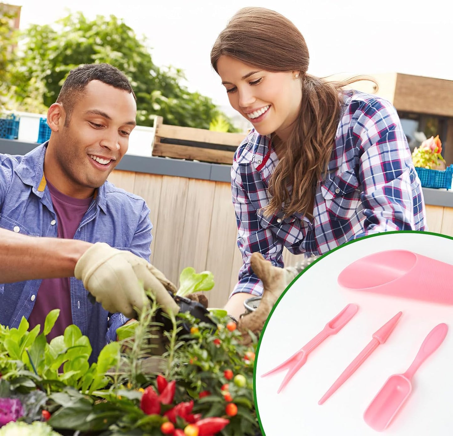 12PCS Plastic Soil Scoop for Indoor Plants, Succulent Garden Tool