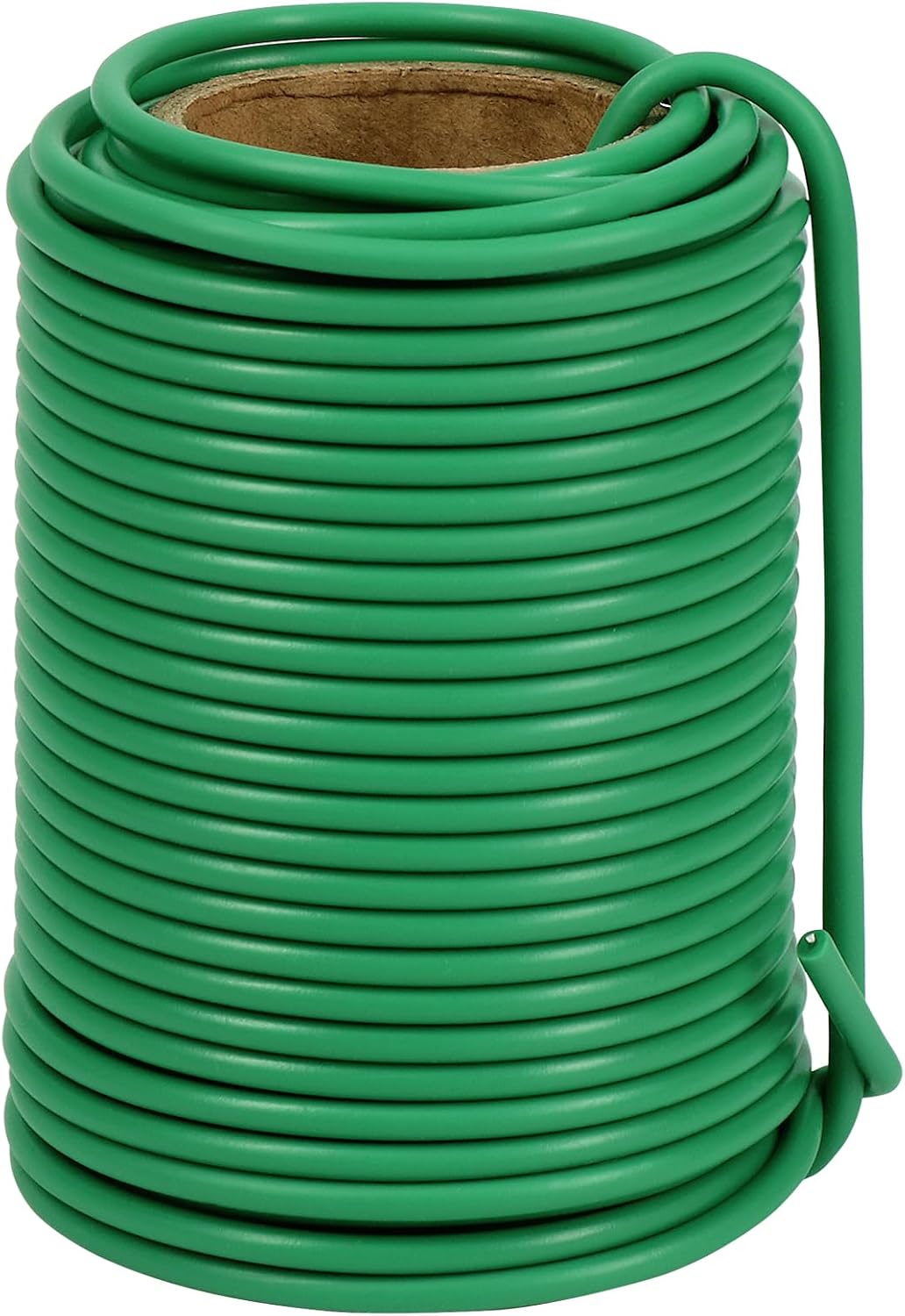 66ft 3.5mm Garden Wire Rubber Coated Green Ties for Plants