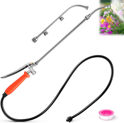 Enhon All Metal Pump Sprayer Wand with 3 Hole Nozzle & Adjustable Nozzle