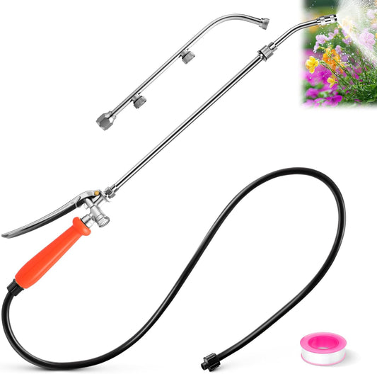Enhon All Metal Pump Sprayer Wand with 3 Hole Nozzle & Adjustable Nozzle