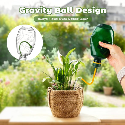 450ML Small Watering Can, 2 in 1 Spray Head for Indoor Plants, Green