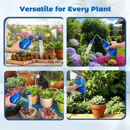 450ML Small Watering Can, 2 in 1 Spray Head for Indoor Plants, Green