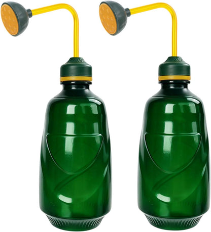 450ML Small Watering Can, 2 in 1 Spray Head for Indoor Plants, Green