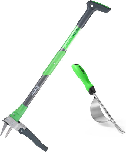 Weed Puller + Hand Weeder - Bundle Stand Up Weed Puller & Hand Weeder Tool for The Easiest & Most Effective Weed Removal