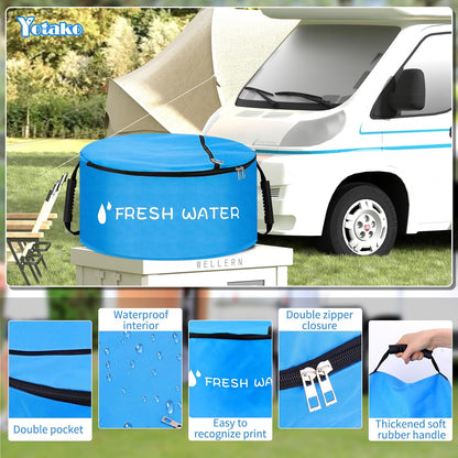 RV Hose Storage Bags 4-Pack - RV Sewer Hose Storage with Straps