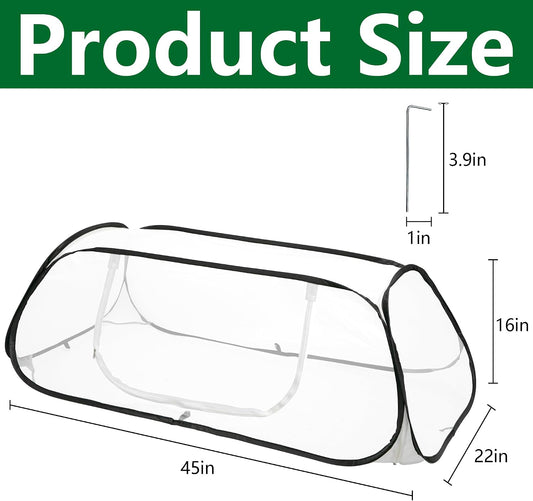 Pop Up Garden Rows Plants Cover, Raised Garden Beds Vegetable Protector