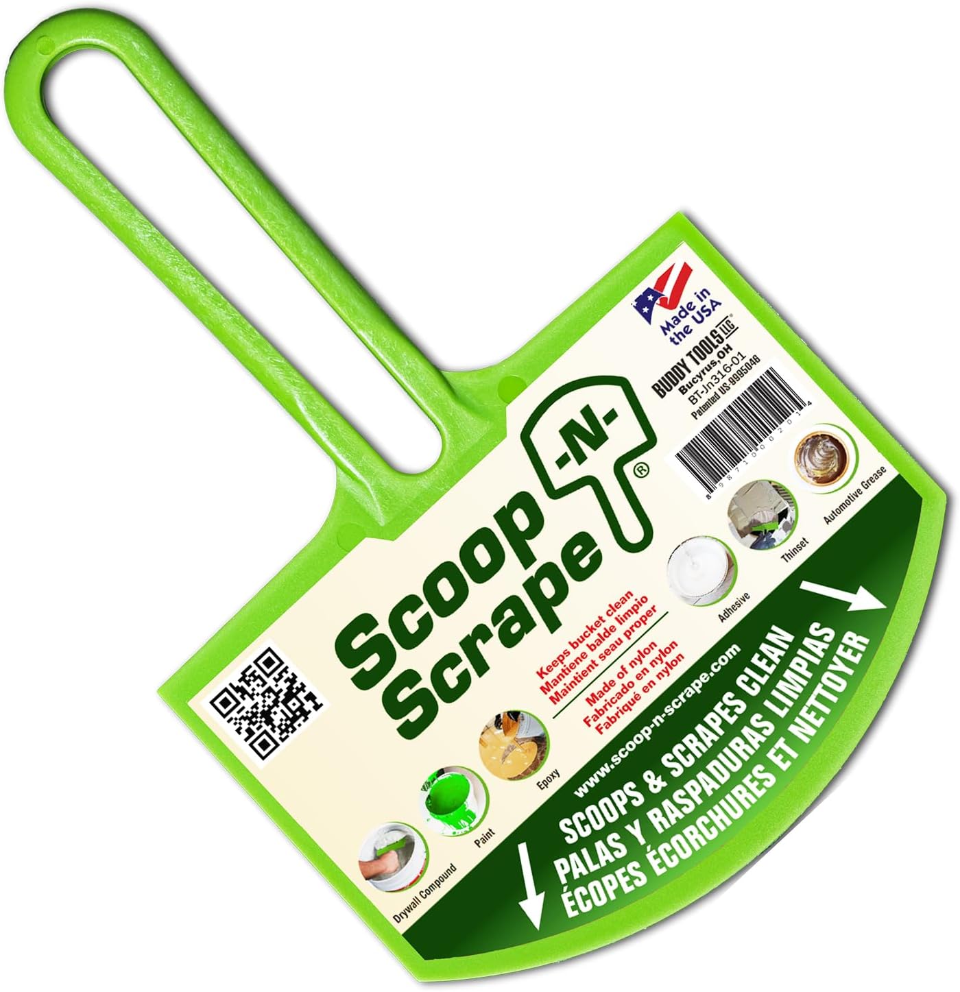 Buddy Tools Scoop-N-Scrape Bucket Scoop