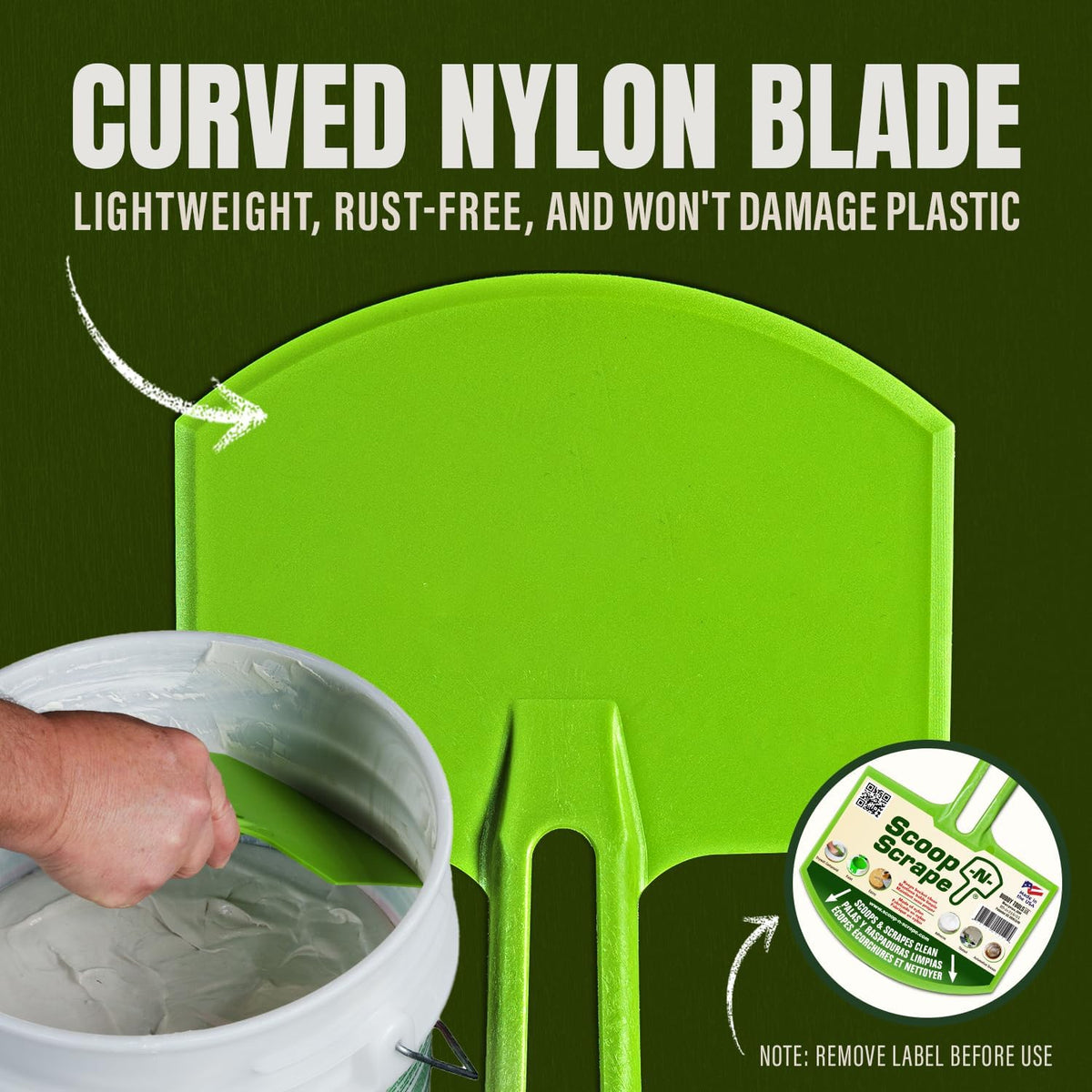 Buddy Tools Scoop-N-Scrape Bucket Scoop