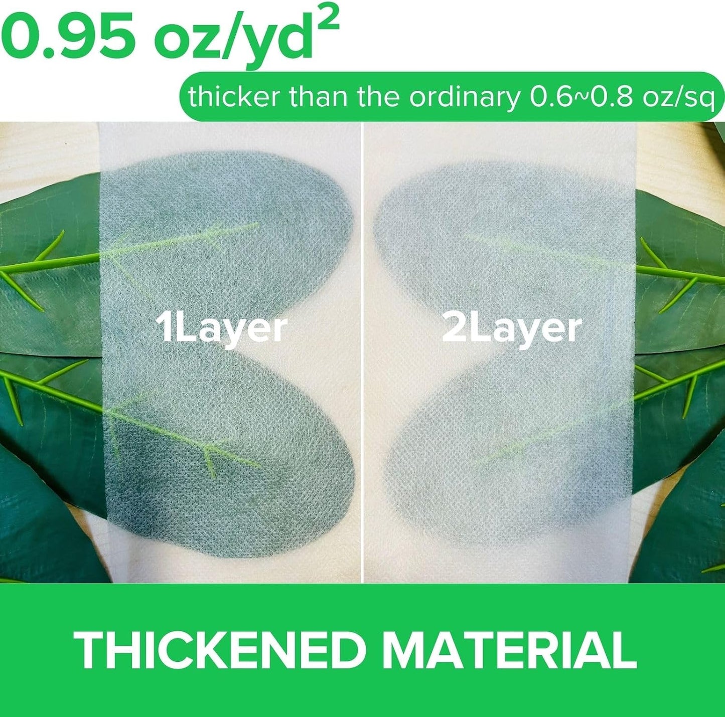 Plant Covers Freeze Protection 10 ft x 30 ft Floating Row Cover 0.95 oz/yd² Frost Blankets for Plants Winter Frost Pests Protection