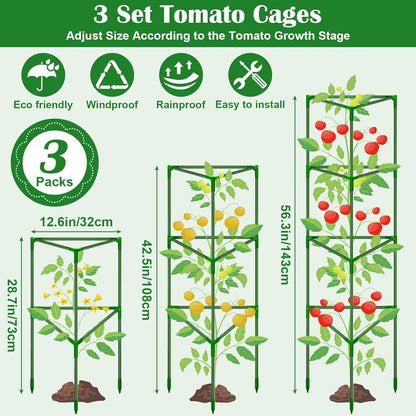 32 x 53 Inch Cucumber Trellis for Climbing Plants Outdoor A-Frame Garden Trellis for Raised Bed Detachable Sturdy Garden Plant Support Trellis for Small Plant Vegetable Flower Grape with Climbing Net