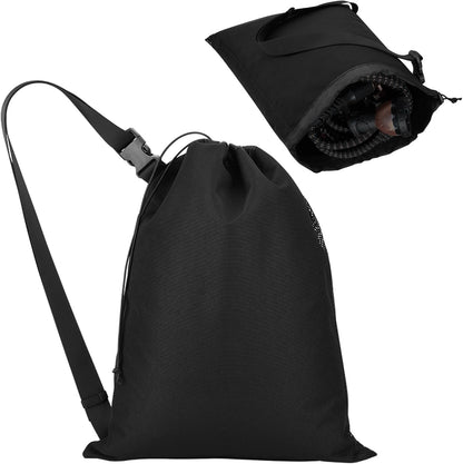 Expandable Garden Hose Storage Bag Heavy Duty Water Hose Organizer Portable Extension Hose Holder Carrying Case with Drawstring Closure, Carry Bag Only (Hose Not Included)