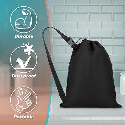 Expandable Garden Hose Storage Bag Heavy Duty Water Hose Organizer Portable Extension Hose Holder Carrying Case with Drawstring Closure, Carry Bag Only (Hose Not Included)