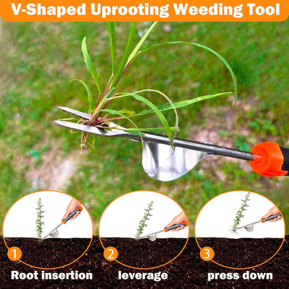 Weed Puller Tool, 2026 New Portable Hand Weeder Tool, Weeding Tool with Stainless Steel, Garden Tools for Plant & Weeding, Crack Weeder Crevice Tool, Weed Remover Tool for Farm & Backyard