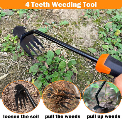 Weed Puller Tool, 2026 New Portable Hand Weeder Tool, Weeding Tool with Stainless Steel, Garden Tools for Plant & Weeding, Crack Weeder Crevice Tool, Weed Remover Tool for Farm & Backyard