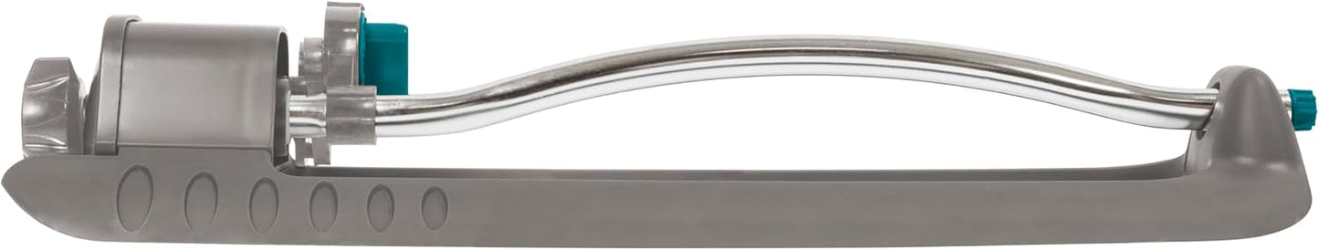 Adjustable Rectangular Lawn Sprinkler, Water Sprinkler for Large Area Coverage, Hose Sprinkler for Lawn and Garden, Gray