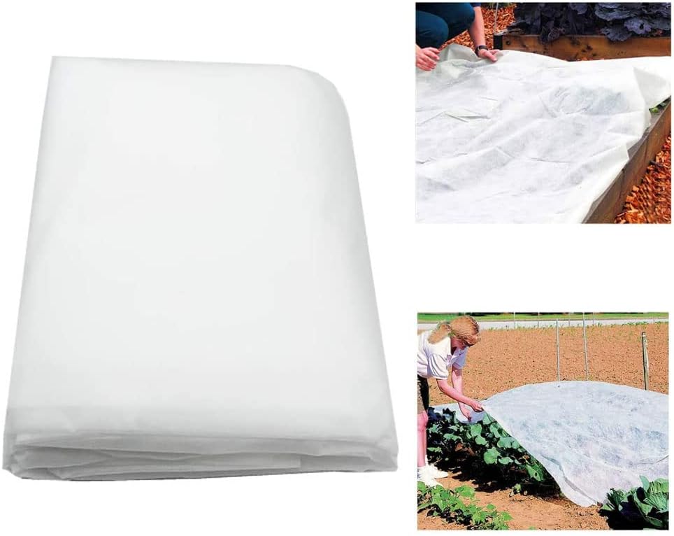 Winter Plant Covers Freeze Protection -Warm Rectangle Plant Protection Cover, Frost Cloth Blanket Protecting Fruit Tree Potted Plants from Freezing Animals Eating (13 x 6.5 Feet)