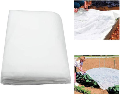 Winter Plant Covers Freeze Protection -Warm Rectangle Plant Protection Cover, Frost Cloth Blanket Protecting Fruit Tree Potted Plants from Freezing Animals Eating (13 x 6.5 Feet)