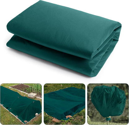 Winter Plant Covers Freeze Protection -Warm Rectangle Plant Protection Cover, Frost Cloth Blanket Protecting Fruit Tree Potted Plants from Freezing Animals Eating (13 x 6.5 Feet)