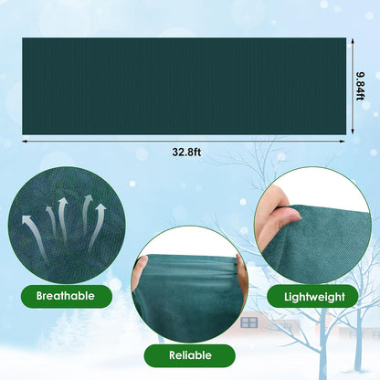 Winter Plant Covers Freeze Protection -Warm Rectangle Plant Protection Cover, Frost Cloth Blanket Protecting Fruit Tree Potted Plants from Freezing Animals Eating (13 x 6.5 Feet)