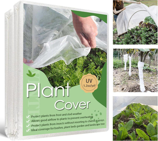 Plant Covers Freeze Protection,10x50FT Frost Cloth Row Covers