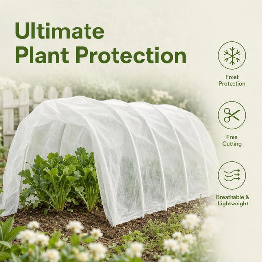Plant Covers Freeze Protection,10x50FT Frost Cloth Row Covers