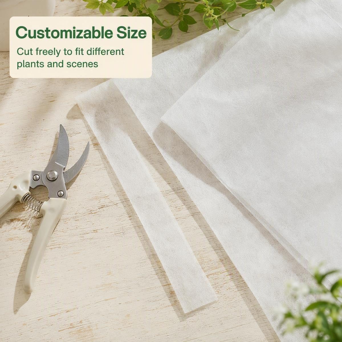 Plant Covers Freeze Protection,10x50FT Frost Cloth Row Covers