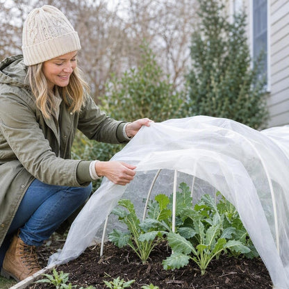 Plant Covers Freeze Protection,10x50FT Frost Cloth Row Covers